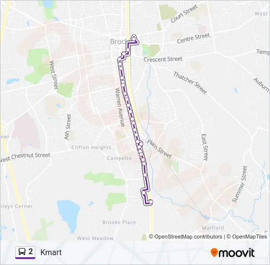2 Bus Line Map