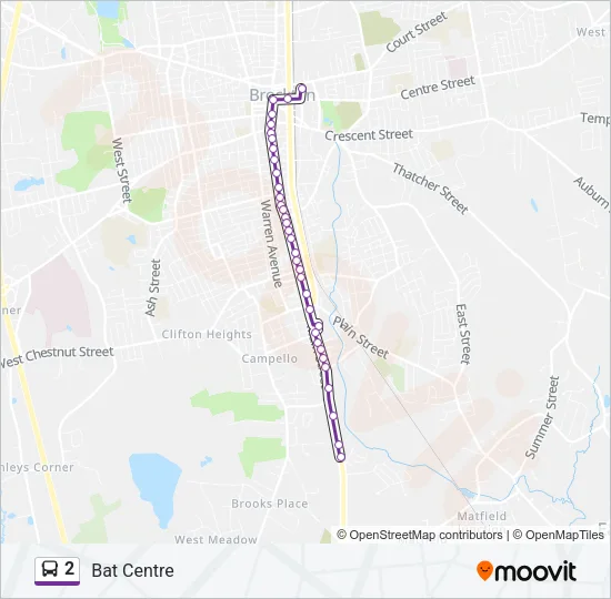 2 Bus Line Map