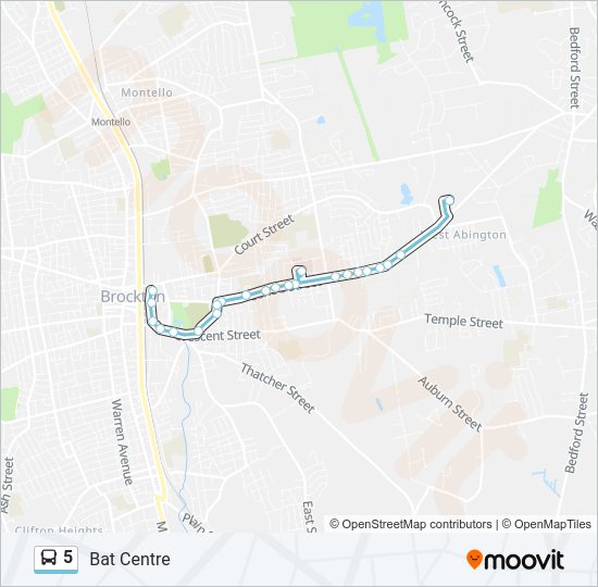 5 Bus Line Map