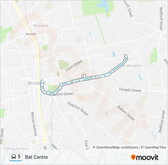 5 Bus Line Map