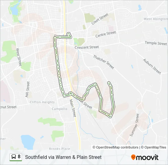8 Bus Line Map