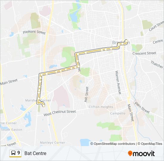 9 bus Line Map