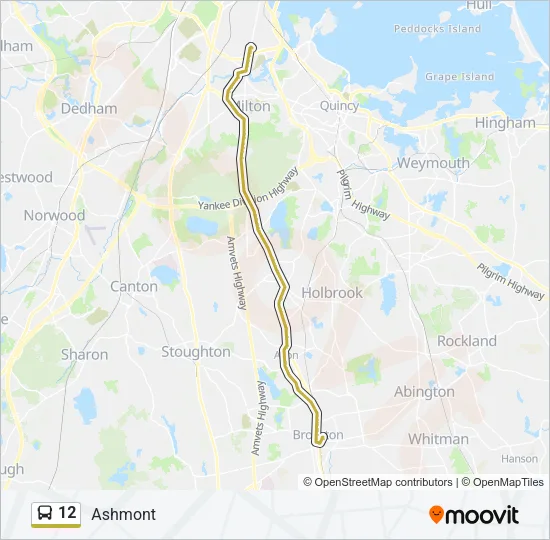 12 Bus Line Map