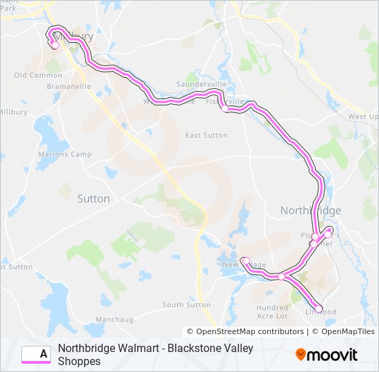 a Route: Schedules, Stops & Maps - Blackstone Valley Shoppes‎→New  Village/Coremark (Updated)