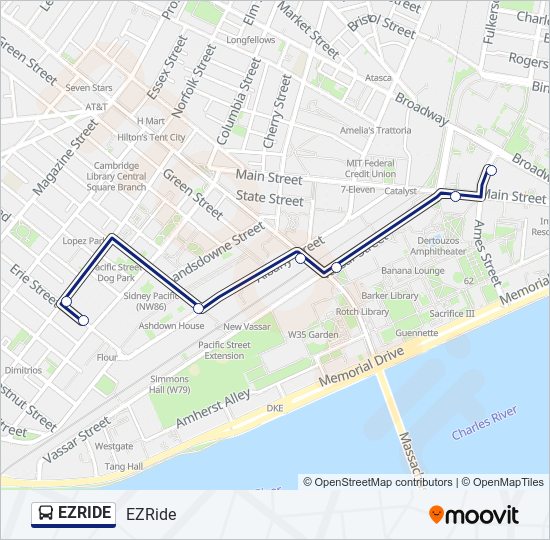 EZRIDE bus Line Map