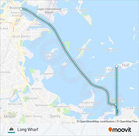 hinghamhull ferry Route Schedules, Stops & Maps BostonLong Wharf
