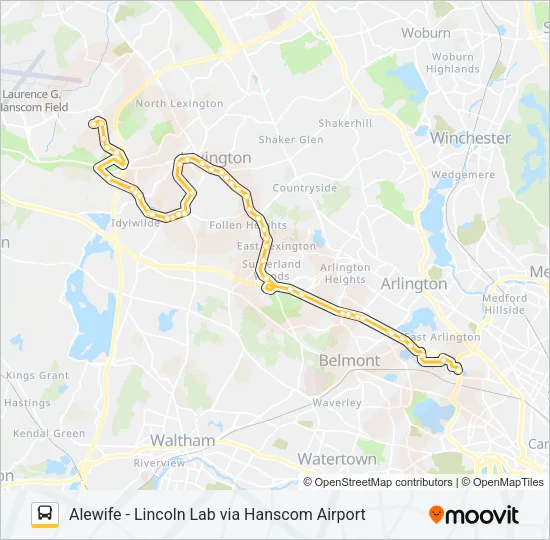 76 Bus Line Map