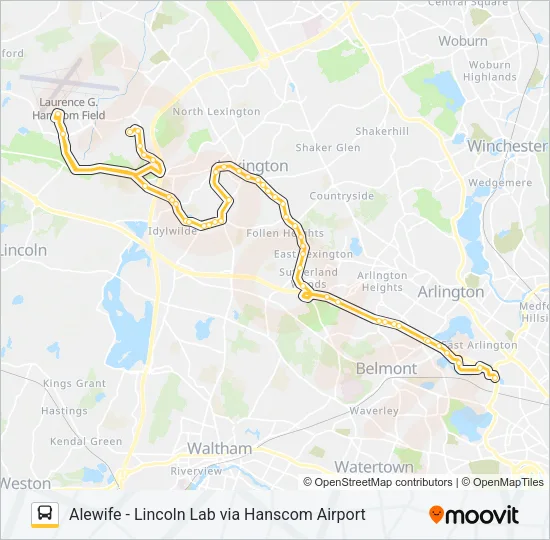 76 Bus Line Map