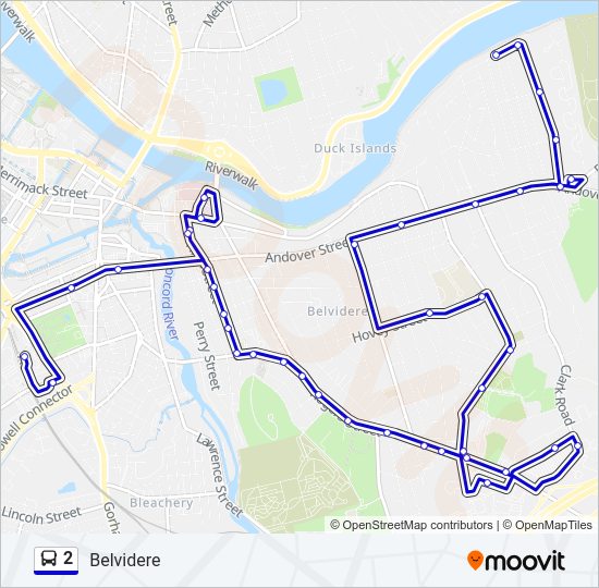 2 bus Line Map