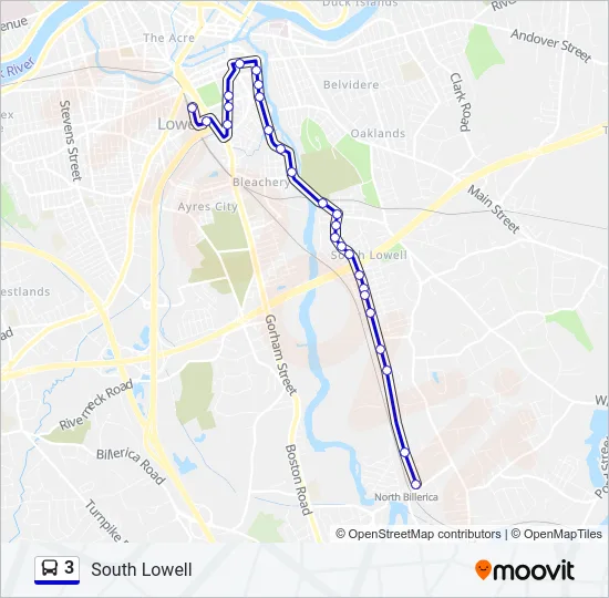 3 Bus Line Map