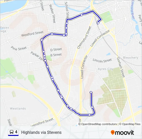 4 Bus Line Map