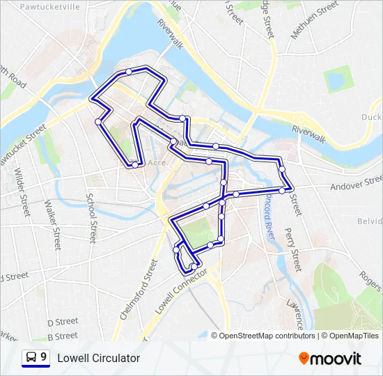 9 Bus Line Map