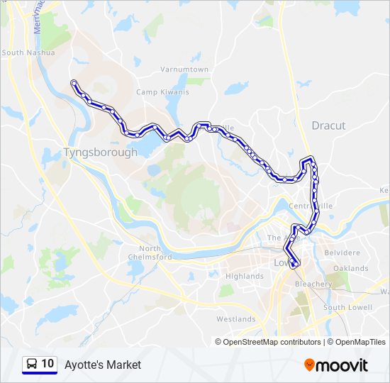 10 bus Line Map