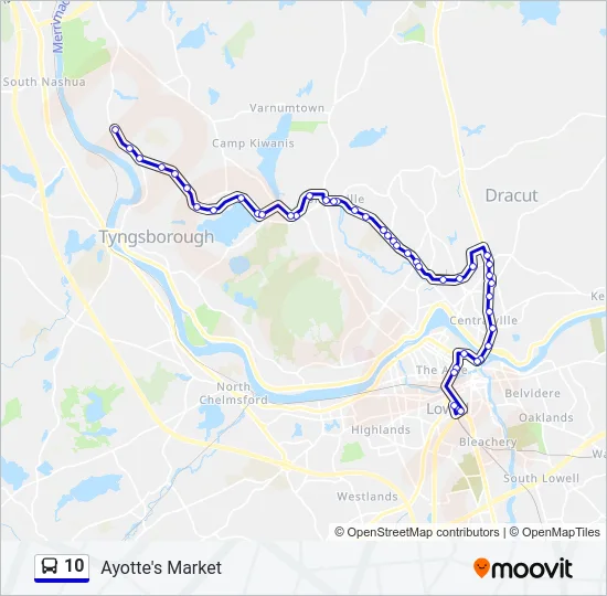 10 Bus Line Map