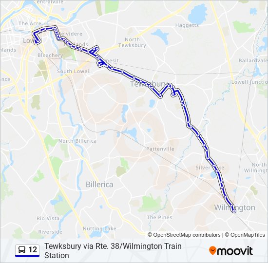 12 bus Line Map