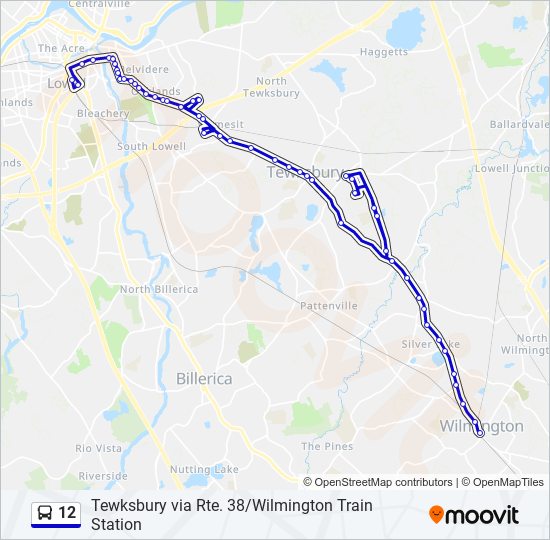 12 bus Line Map