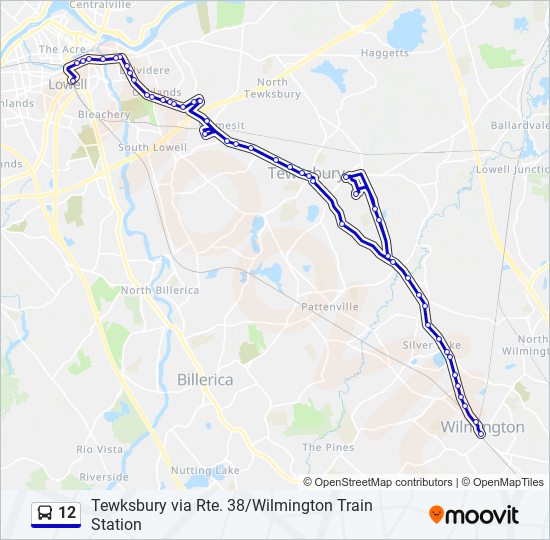 12 Bus Line Map