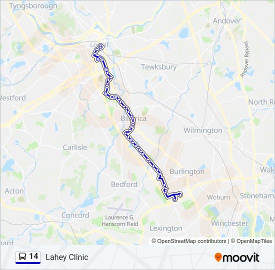 14 Bus Line Map