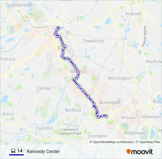 14 Bus Line Map