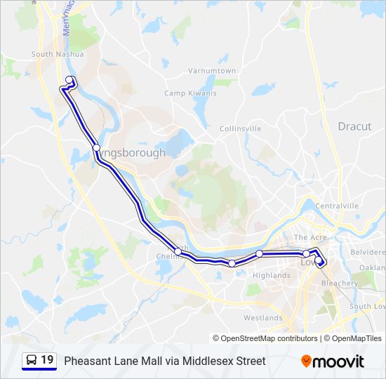 19 Bus Line Map