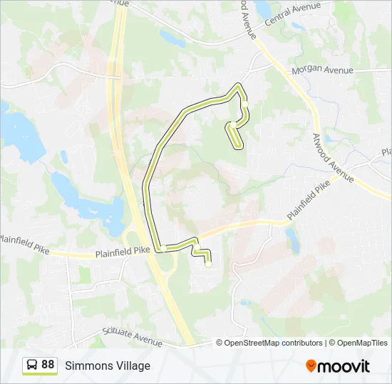 88 Bus Line Map