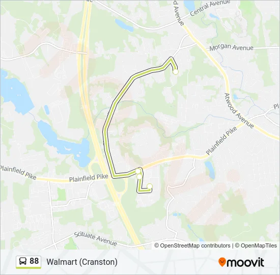88 Bus Line Map