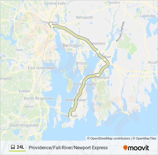 24L Bus Line Map