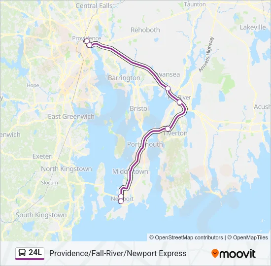 24L Bus Line Map