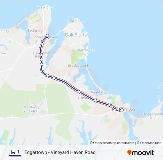 1 Bus Line Map
