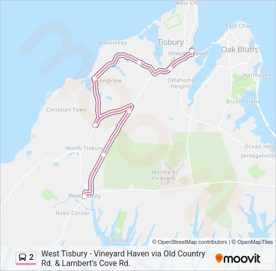 2 Bus Line Map