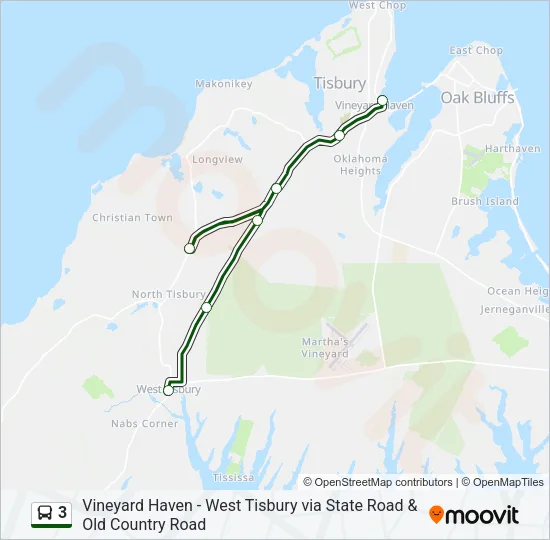3 Bus Line Map
