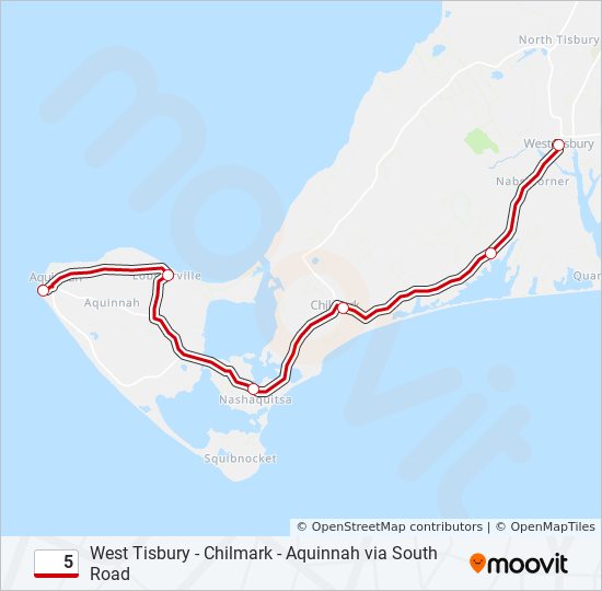 5 bus Line Map