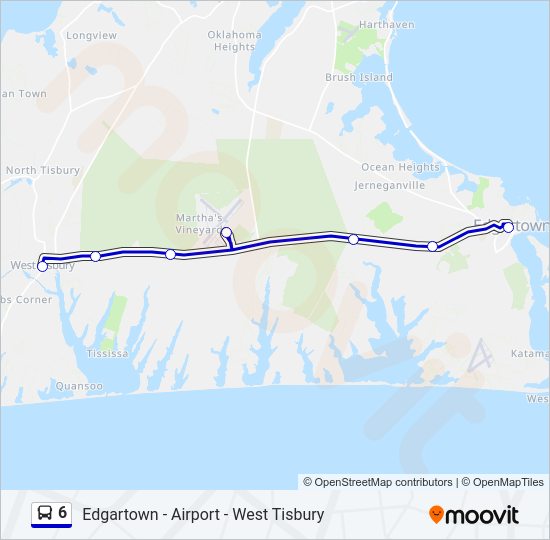 6 Bus Line Map