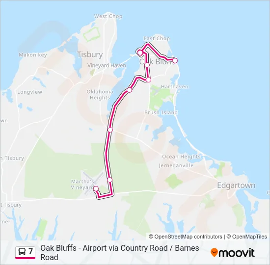 7 Bus Line Map