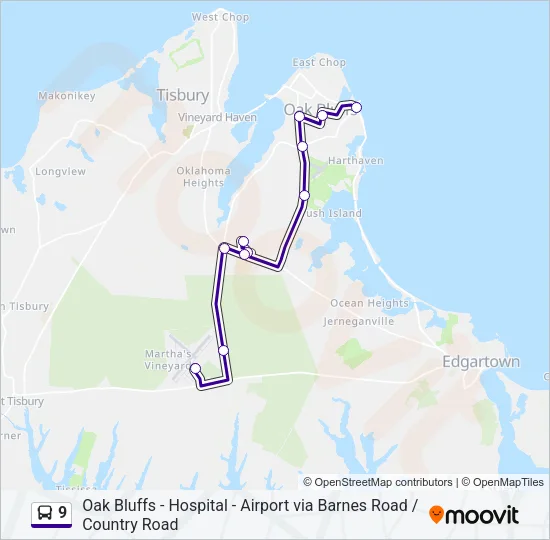 9 Bus Line Map