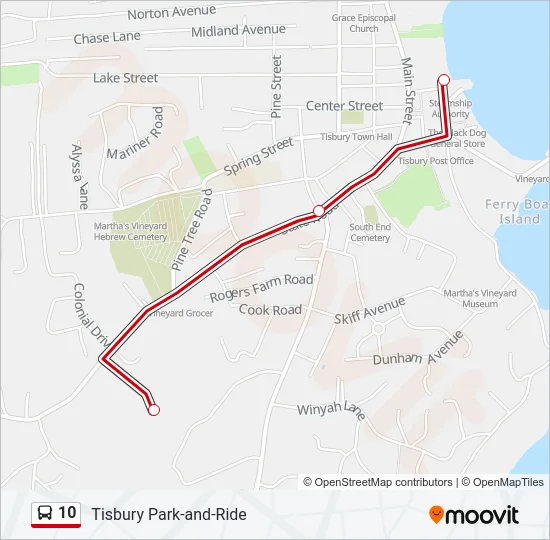 10 Bus Line Map