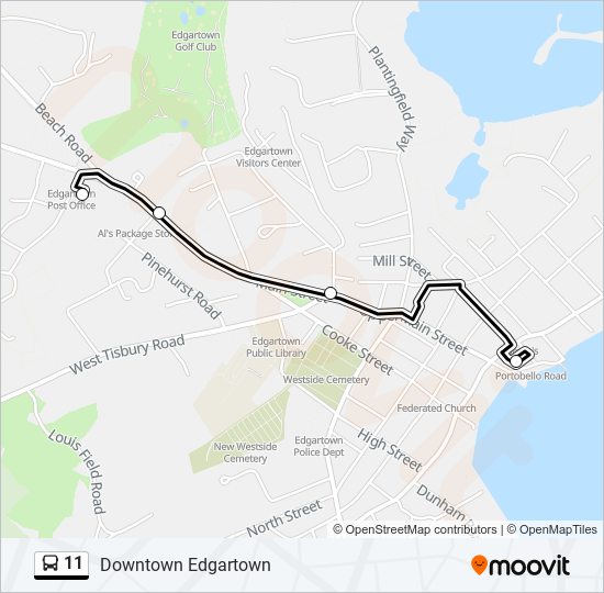 11 bus Line Map