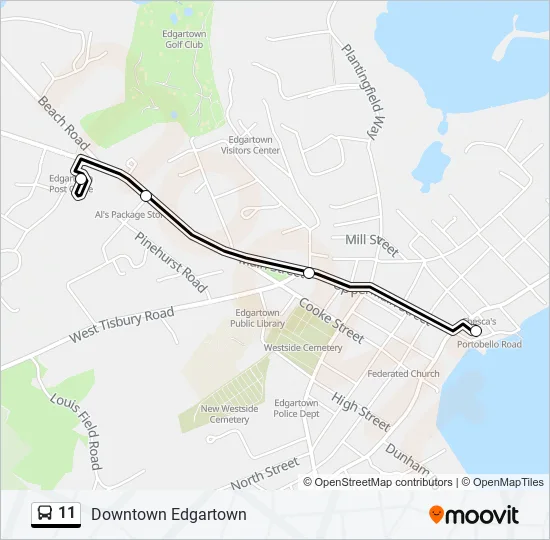 11 Bus Line Map