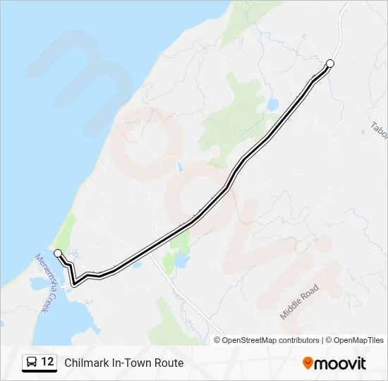 12 Bus Line Map