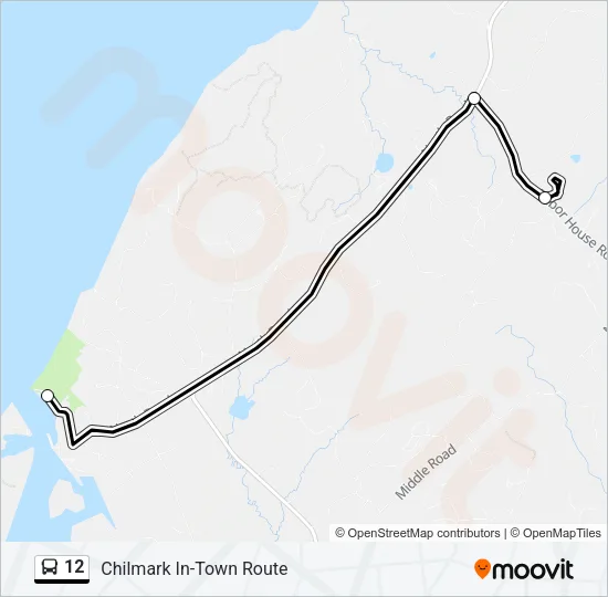 12 Bus Line Map