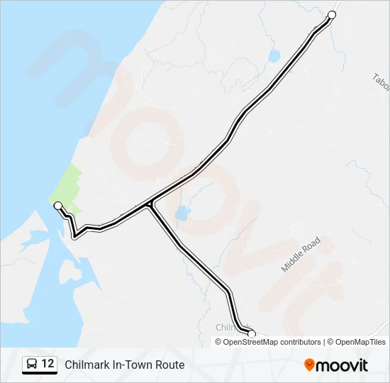 12 Bus Line Map