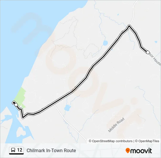 12 Bus Line Map