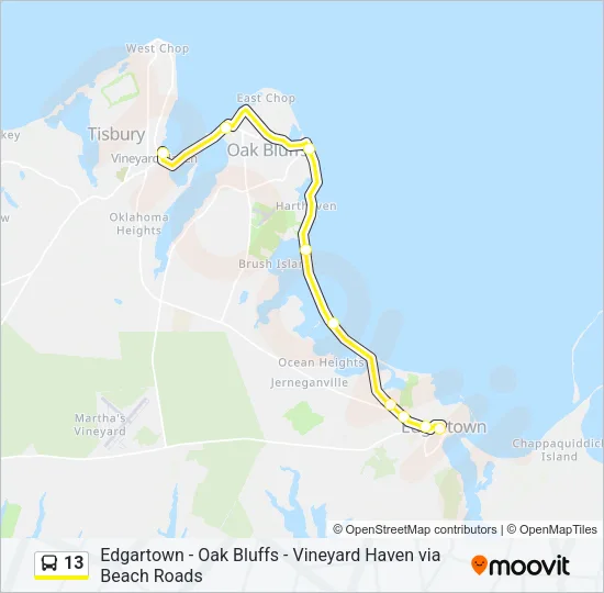13 Bus Line Map