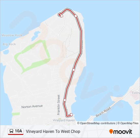 Mapa de 10A de autobús