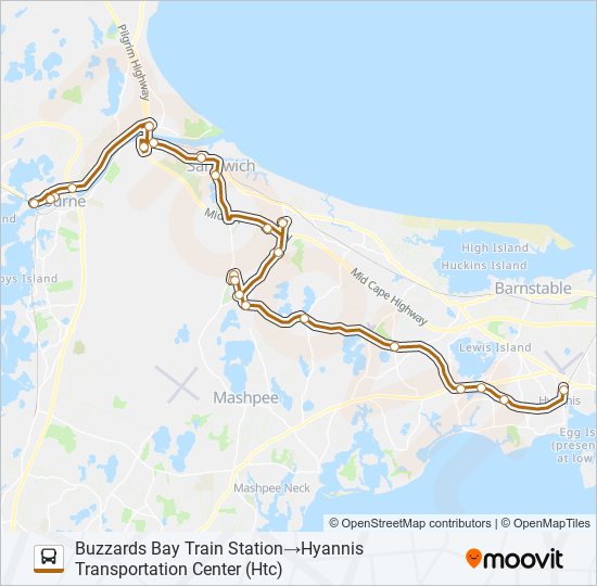 Mapa de SANDWICH LINE de autobús
