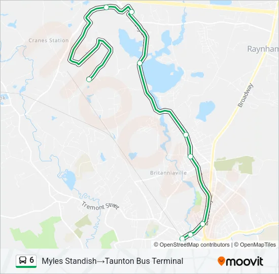 6 Bus Line Map