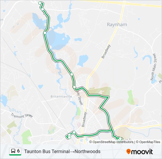 6 Bus Line Map
