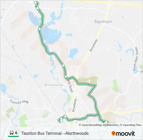 6 Bus Line Map