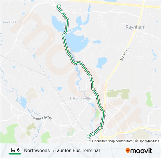 6 Bus Line Map