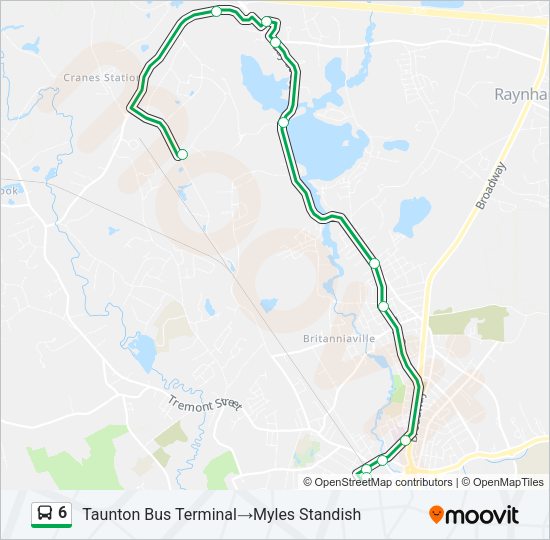 6 Bus Line Map